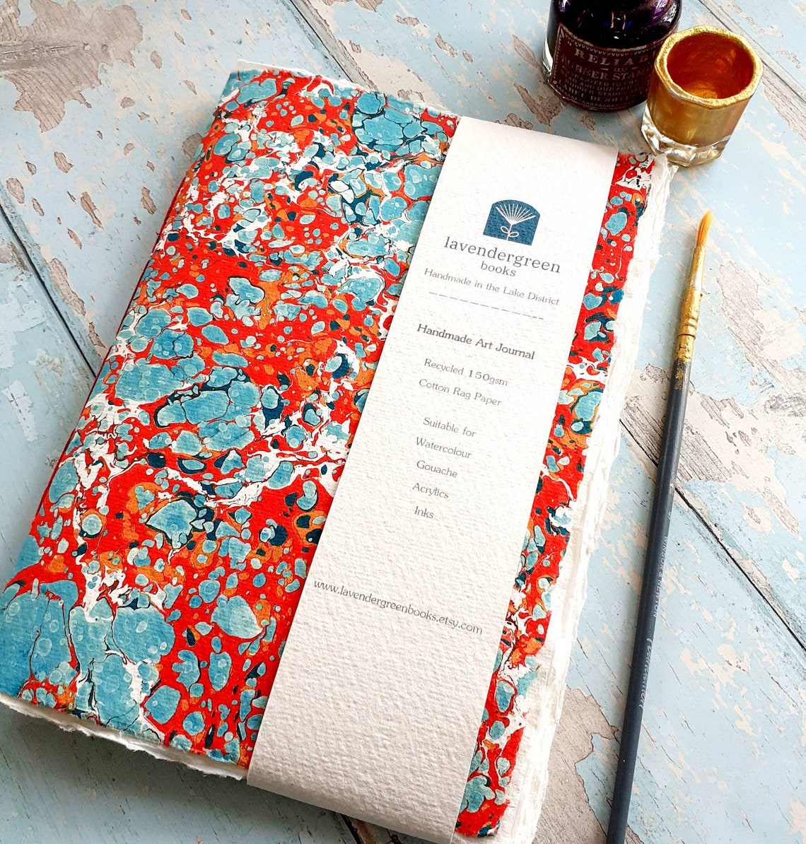 Artists Watercolor Sketchbook A5 / A6 Handmade Art Journal Etsy