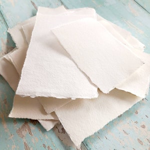 Cotton Rag Paper Peices / Offcuts. Watercolour Paper Offcuts | Cotton Rag Watercolor paper. Cotton rag scrap pack. Square & Rectangle Pieces