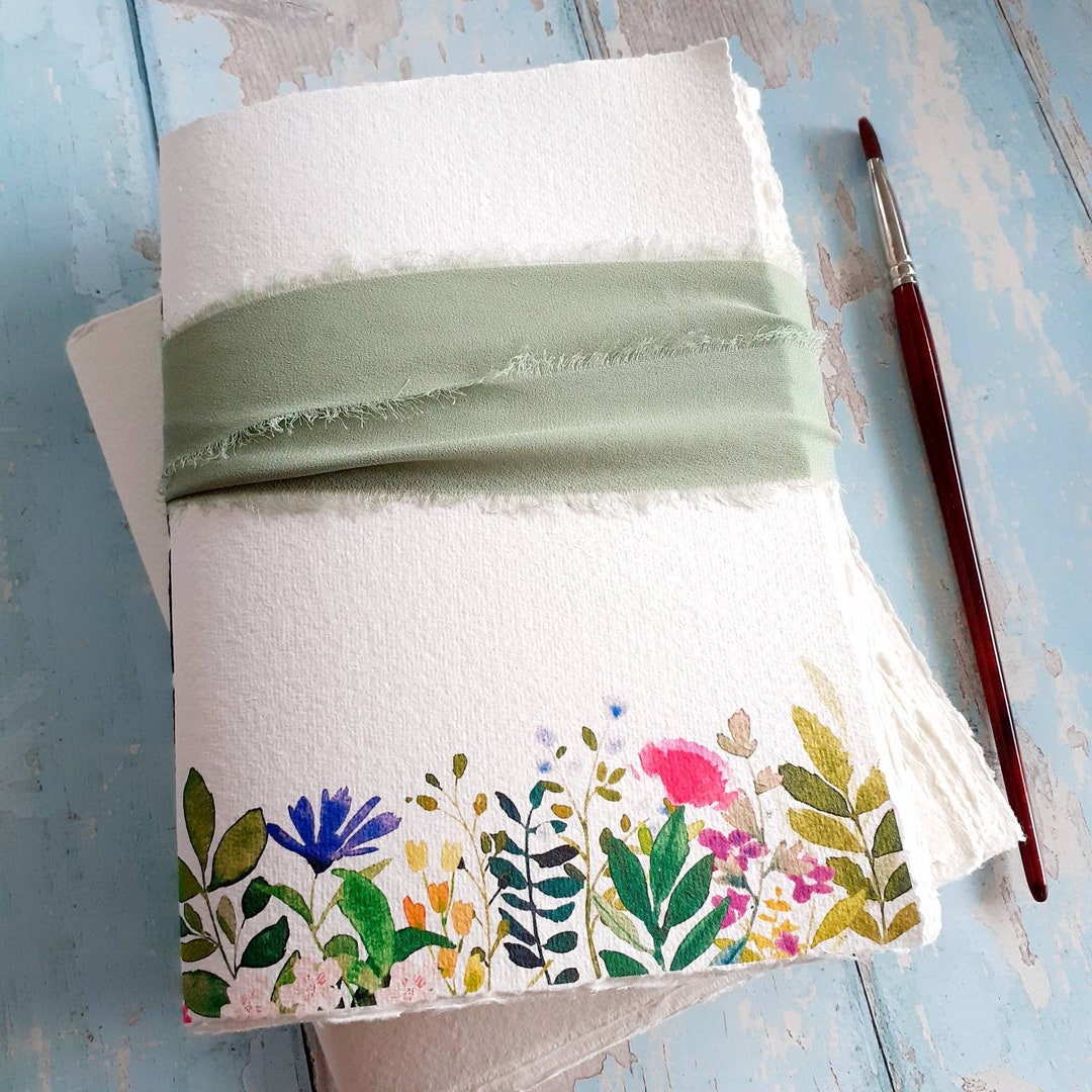 Watercolor Rag Artists Watercolor Sketchbook | A4 / A5 / A6 Handmade Art Journal ...