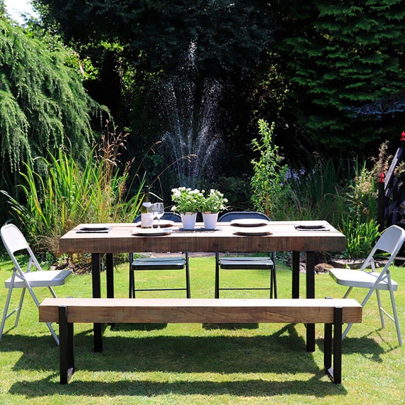Trestle patio table discount