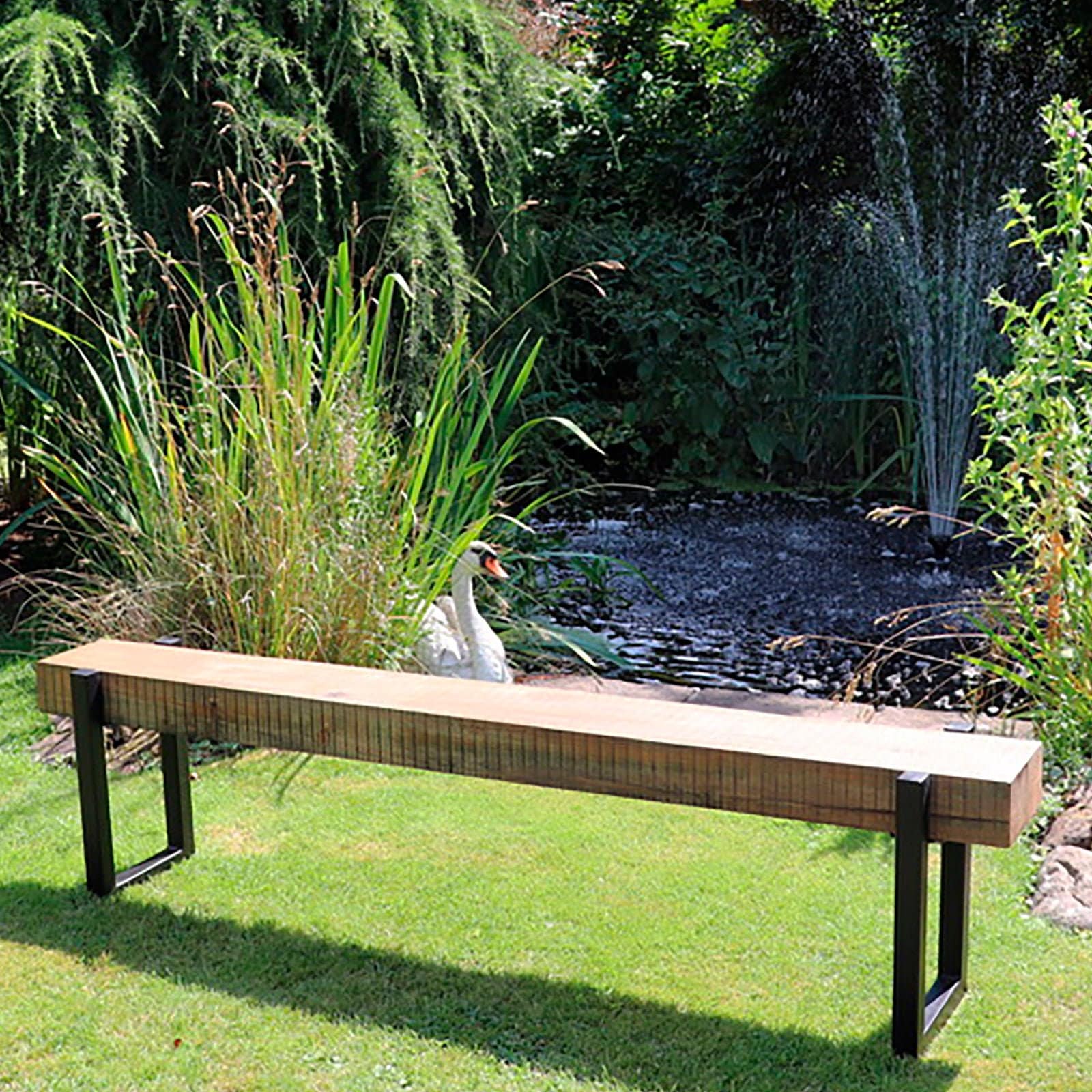 Industrial garden bench deals