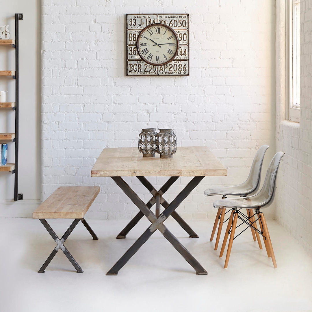 Industrial Reclaimed Wood Bench - The...