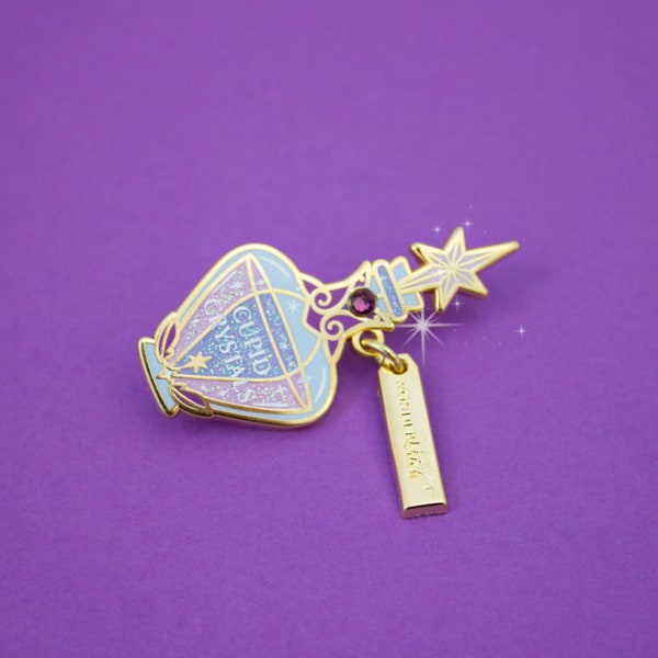 Cupid Crystals Potion / Lapel Pin/ hard enamel pin