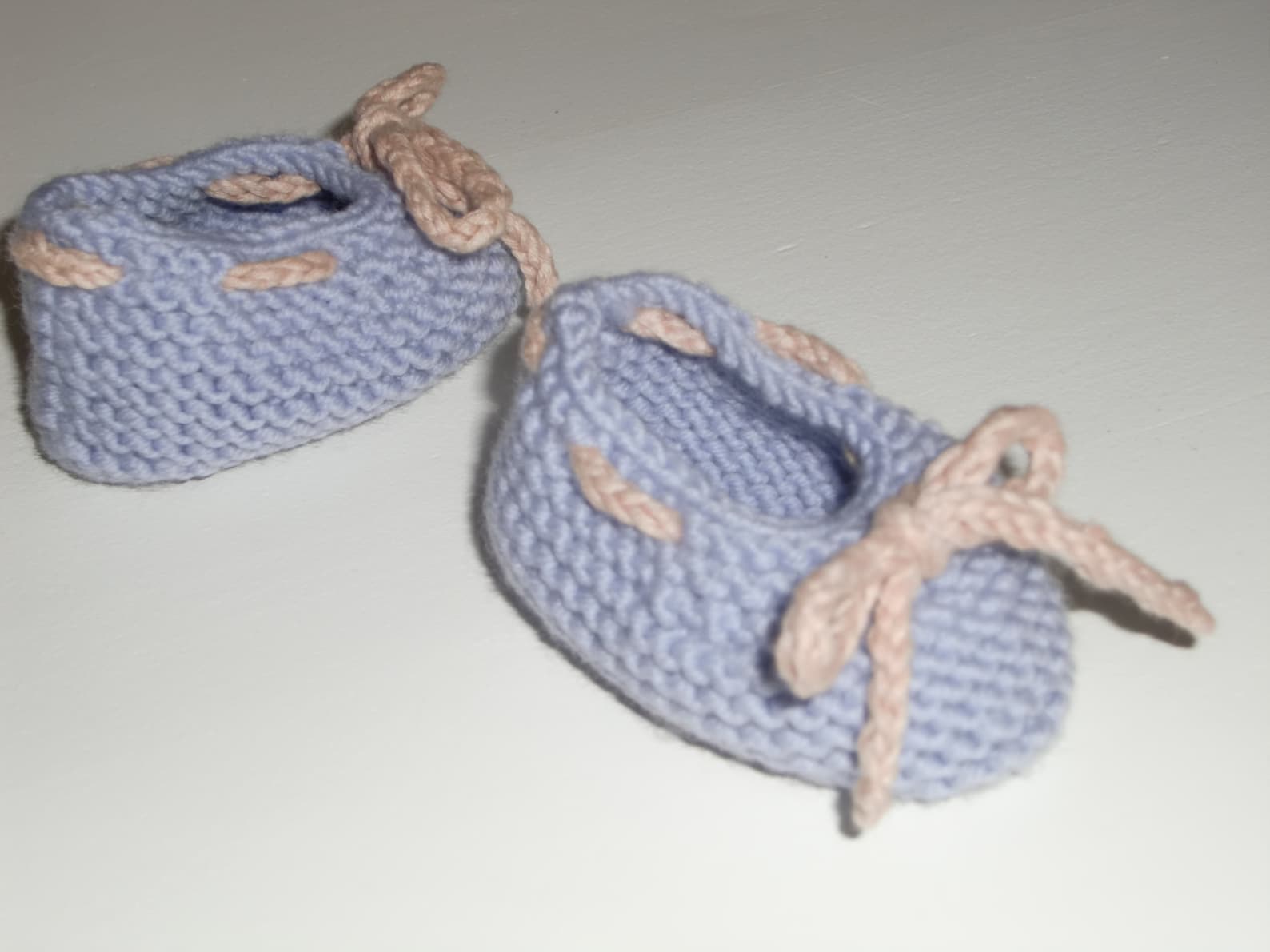 haf baby ballet shoes pdf knitting pattern in sizes newborn, 0-3 and 3-6 months