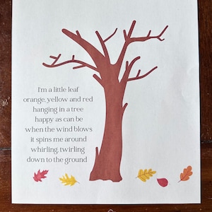 Preschool Fall Hand Print Craft