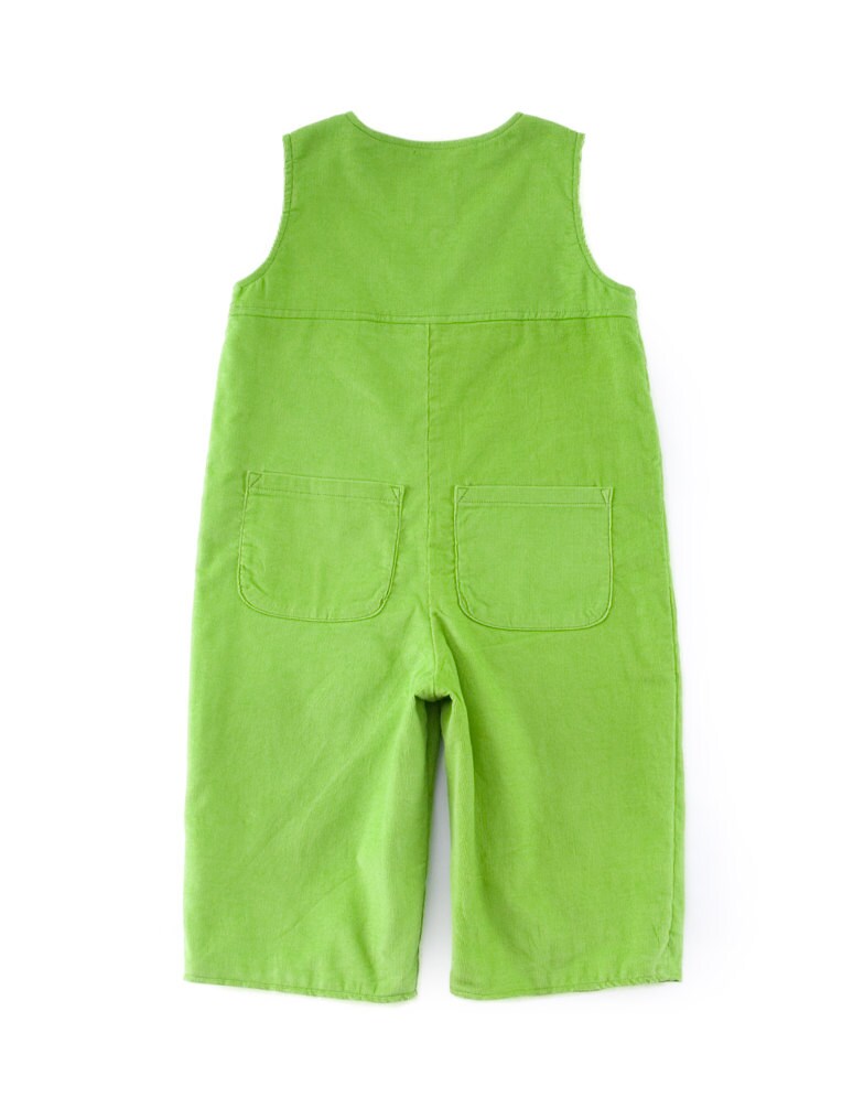 Long Baby Overalls in Green Corduroy Cotton Etsy Denmark