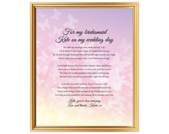 Bridesmaids Gift On Wedding Day Wedding Gift Personalized From Bride To Bridesmaids For Bridesmaids Printed Or Jpg 8x10 Inch Bridesmaids Gift On Wedding Day Wedding Gift Personalized From Bride To Bridesmaids For Bridesmaids Printed Or Jpg 8x10 Inch