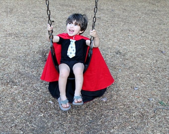 Reversible Kid's Hooded Cape Sewing Pattern, Toddler superhero cape tutorial, children's sewing pattern Digital Download PDF