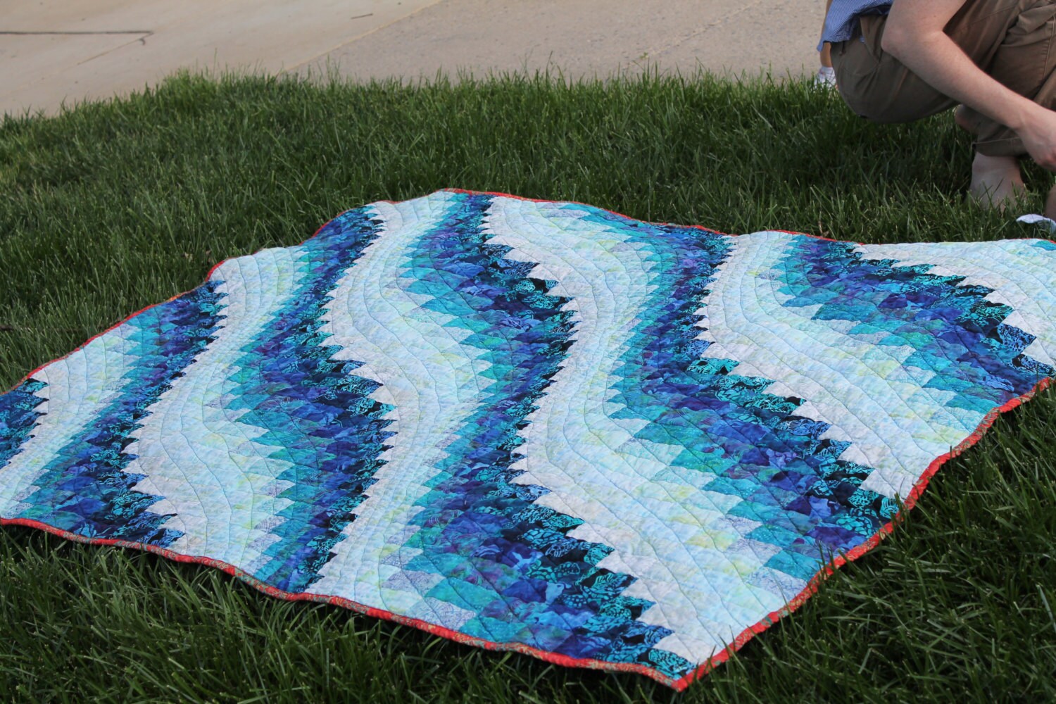 Bargello Quilt Pattern Ocean Waves Lap Full Queen and King Etsy