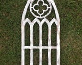 Farmhouse arched frame with quatrefoil