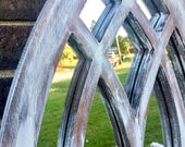 Arched frame with mirror, wooden anniversary gift, living room decor, housewarming gift, unique wall decor
