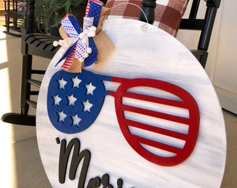 Merica Glasses door hanger