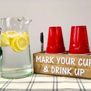 Red solo cup holder-two stack solo cup holder-make your cup-cup holder-solo cup dispenser-party cups-double solo cup holder-cup caddy