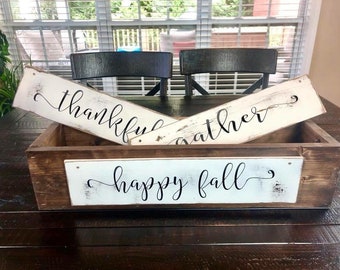 Farmhouse box signs- rustic signs-kitchen sign-kitchen table decor