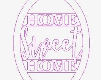 Home sweet home sign