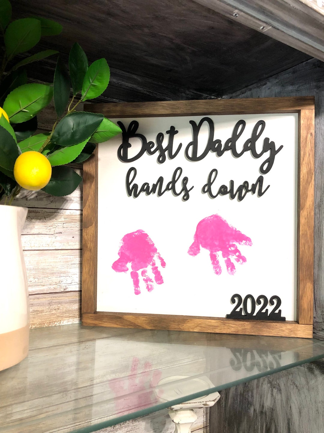 best-daddy-hands-down-personalized-frame-sign-etsy