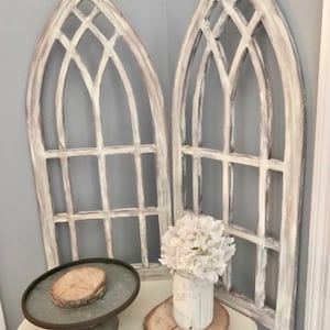 Arched window frames set of three