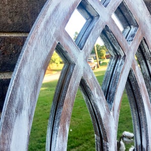 Farmhouse Arched Frames with Mirror set of two image 3