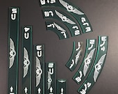 Rebel Pilot 39 s Wings X Wing Acrylic Maneuver Templates Your Color Choice from 20 Color Options