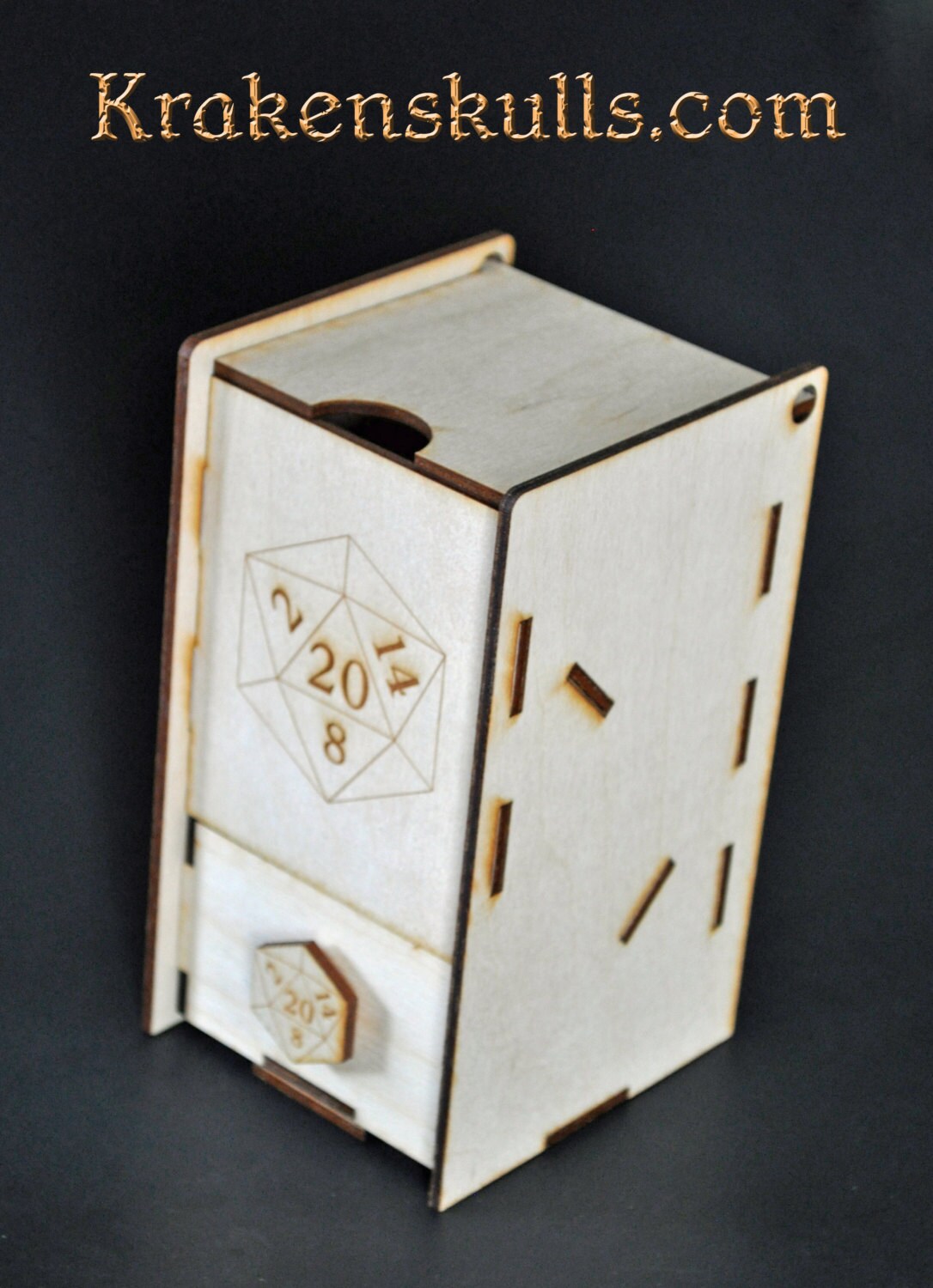 Wooden Dice Tower and Dice Box Etsy