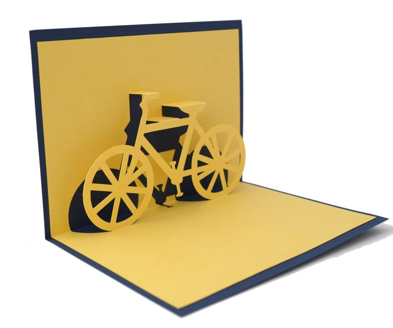 Download Templates PDF & SVG easy DIY for Bike 3D pop up card | Etsy
