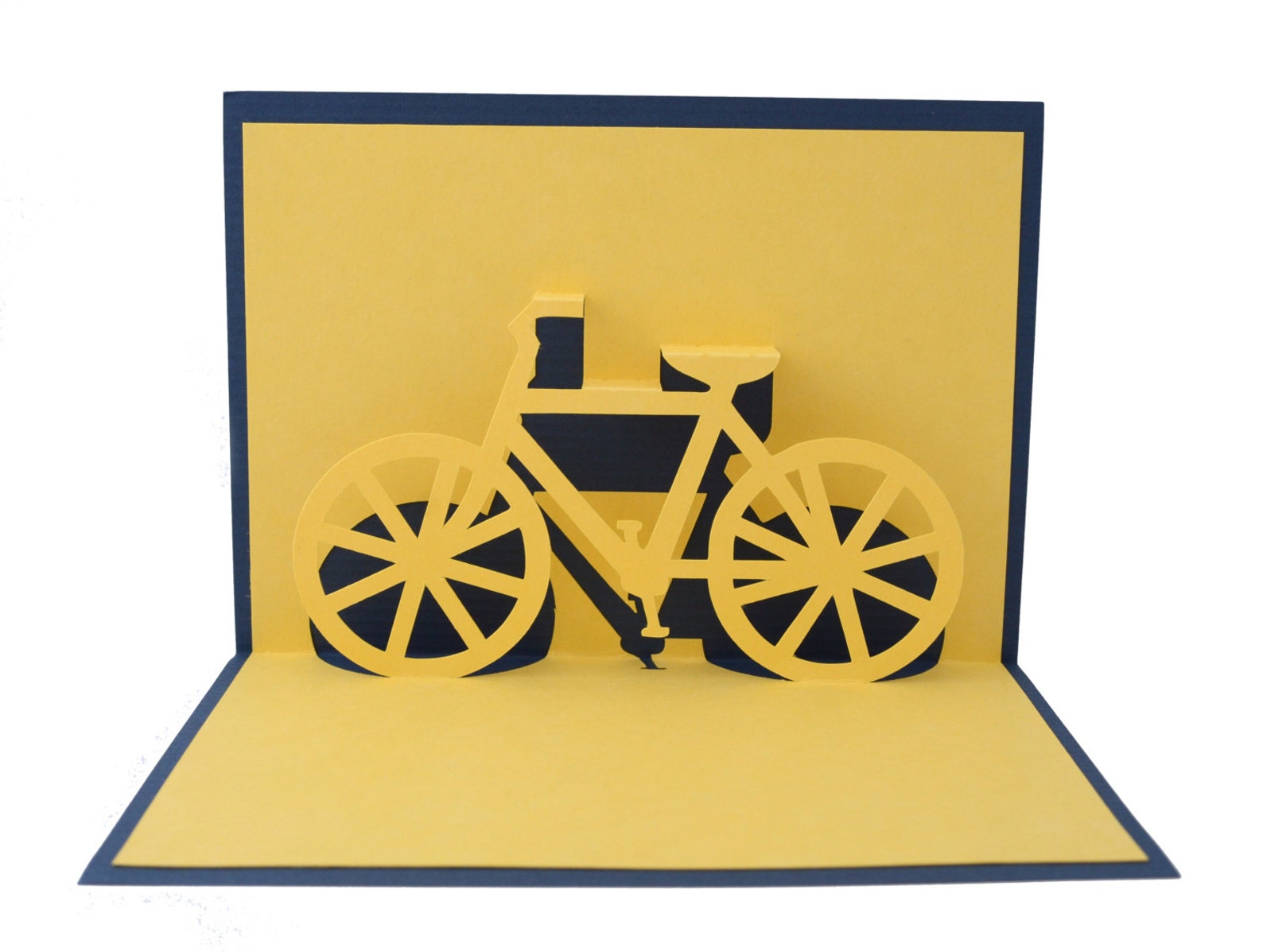 Download Vorlagen PDF & SVG einfach DIY für Fahrrad 3D pop-up-Karte ...