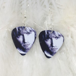 Genuine Nirvana Kurt Cobain Metal Rock Music Mediator Earrings