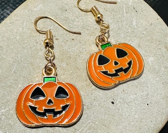 Halloween Fall Pumpkin Earrings