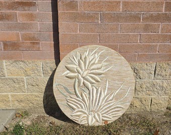 Don Freedman Vintage Fiber Art, 33" Floral MCM Wall Hanging