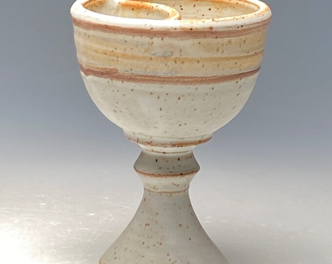 Ceramic Divided Chalice, Pottery Intinction Chalice,extra Clay Chalice