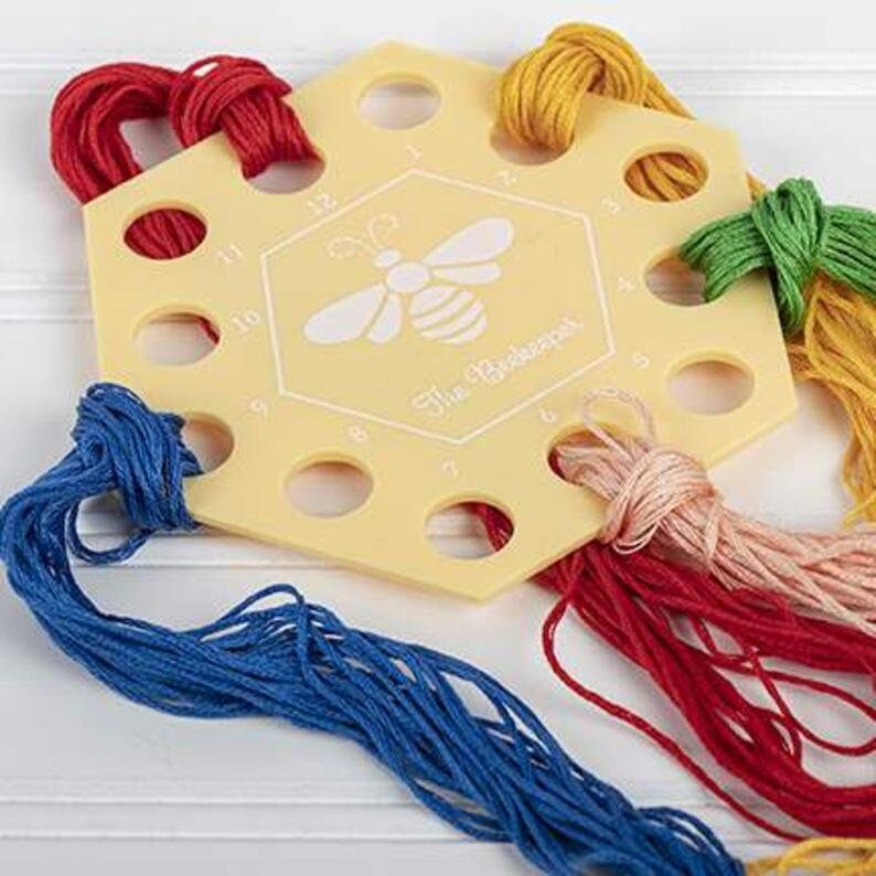 Bee Thread Organizer Honeycomb Plastic Embroidery Floss Holder to ...