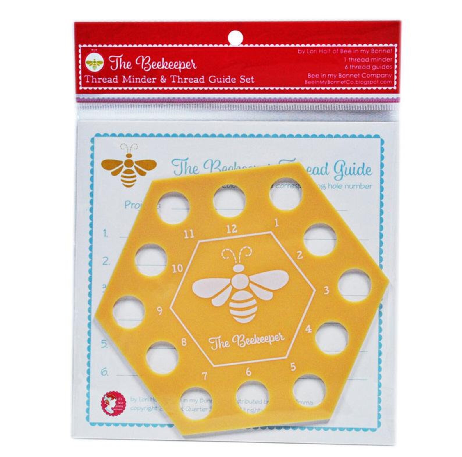 Bee Thread Organizer Honeycomb Plastic Embroidery Floss Holder to ...