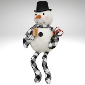 Alexander Snowman Plush Doll – Festive Winter Decoration