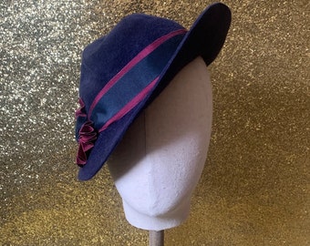 In stock - 30's inspired tailored short brim hat