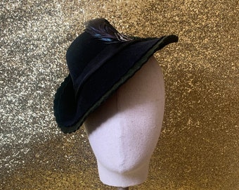 In stock - 40s inspired  'Doll' Hat with feather mount