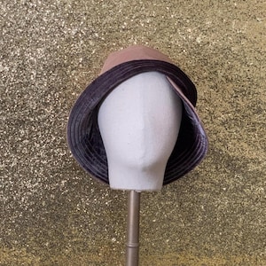 1920s inspired soft cloche hat - one off