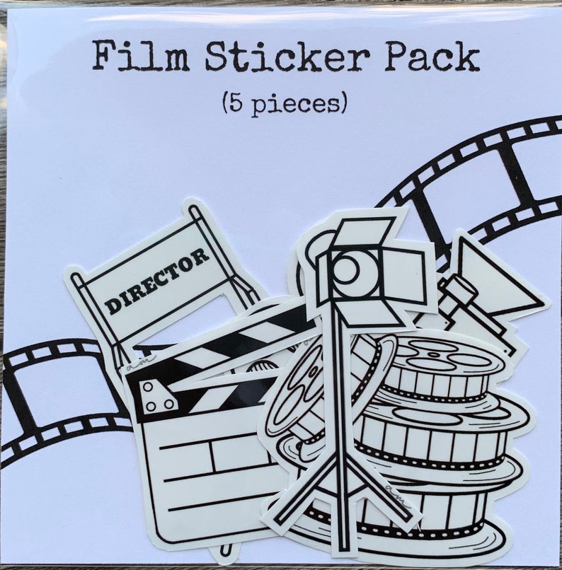 Film Script Sticker Film Sticker Pack | Slate Sticker | Film Reel Sticker | Film Light ...