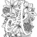 Initial Art Print Floral Art Print Flower Art Print Birthday Gift ...