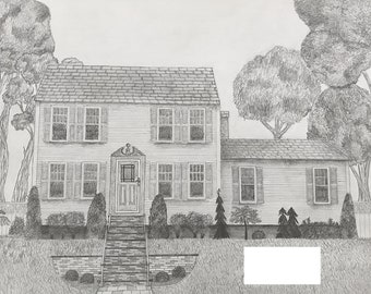 Individuelle Hauszeichnung | Architektonische Zeichnung