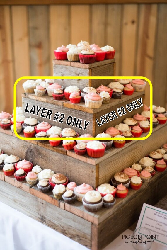 Rustic Wooden Wedding Cake Stand Platform For Cakes And Etsy