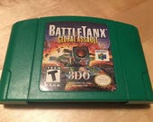 Battle Tanxs Global Assault Official Nintendo 64 Game Cartridge N64 Collectible Cleaned and Tested