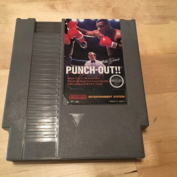 Mike Tyson's Punch-Out Game Cartridge| Nintendo | NES | Video Game | Cleaned and Tested | Collectable | *Rare