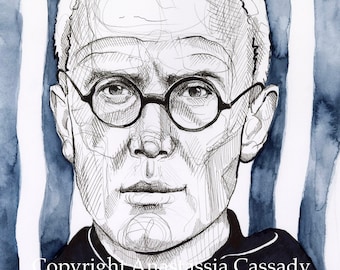 St. Maximilian Kolbe,  Watercolor Illustration