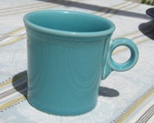 Fiesta Ware Mug , Made in USA , Turquoise mug