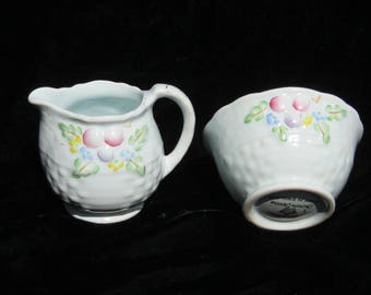 Crown Devon , English Sugar and Creamer, Vintage Tea Accessories