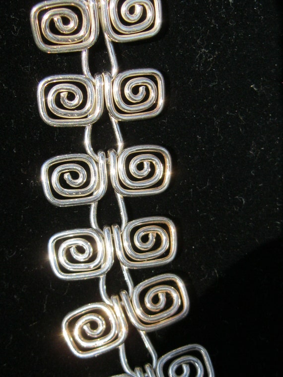 Egyptian Coiled  Sterling Silver Necklace, Ancien… - image 5