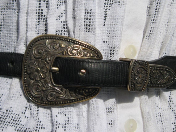 Western Belt, Vintage Brighton Belt, Size 28