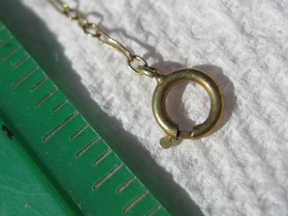 14kt Gold Bracelet and Earrings Set , Black Beads… - image 4
