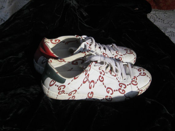 Gucci shoes with gg deals print