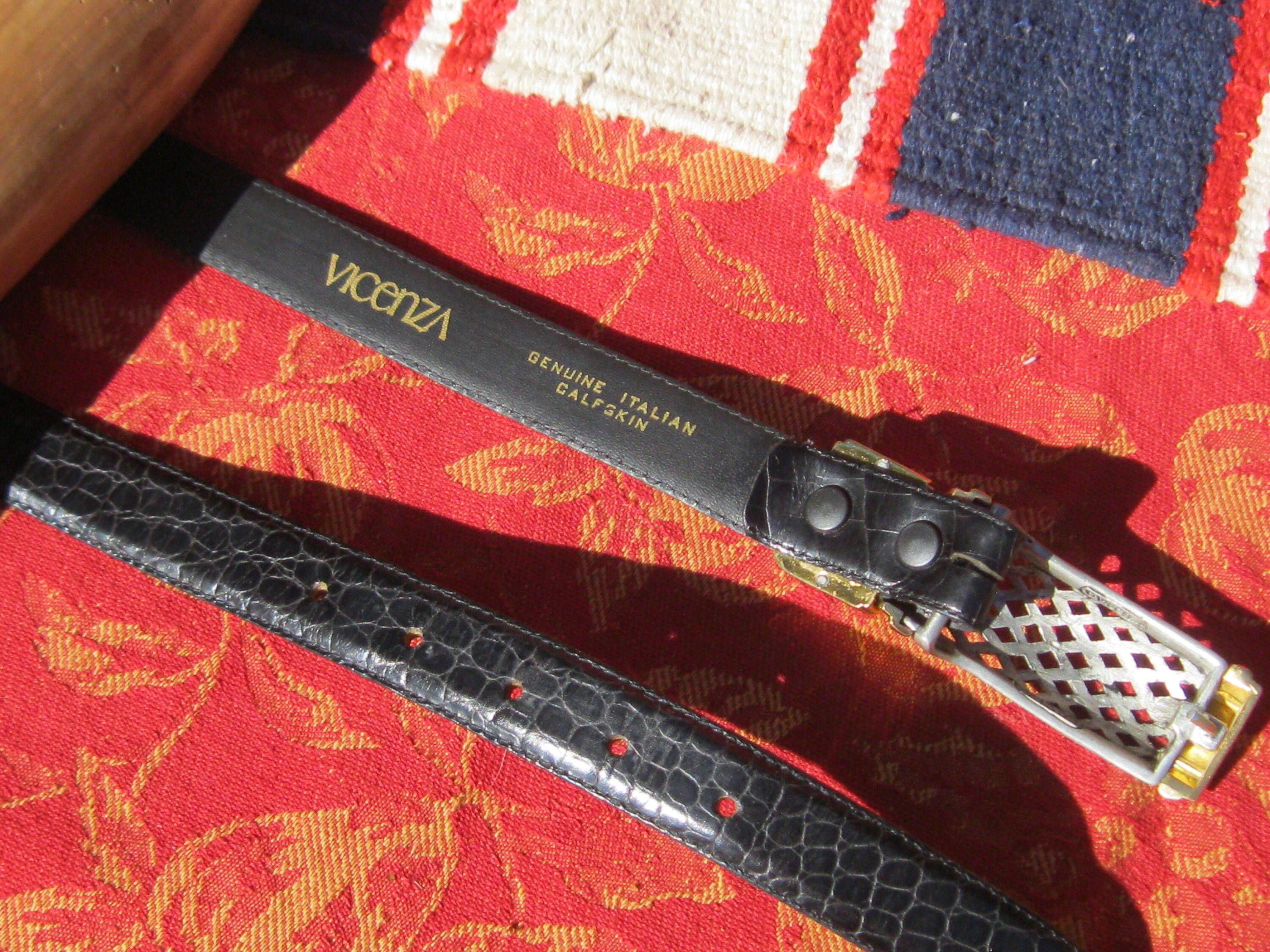 Vicenza Italian Calfskin Leather Belt size 28 Vicenza Men main image 2